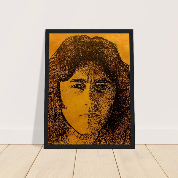 Art print titled A Million Miles Away is by Irish Artist B. Mullan, which depicts Rory Gallagher who was a celebrated Irish guitarist, singer and songwriter Rory Gallagher. Buy Irish Art Online Gallery Ireland.