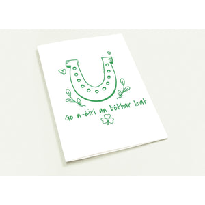 Good Luck Horse Shoe Pack of 10 Greeting Cards